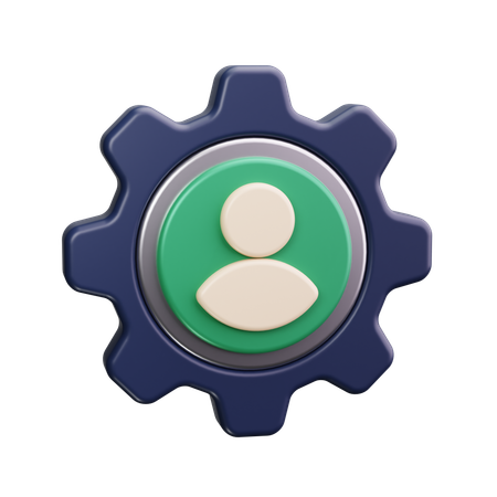 Employee settings  3D Icon