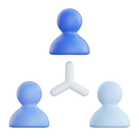 Employee Structure  3D Icon