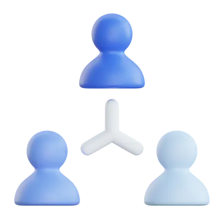 Employee Structure  3D Icon