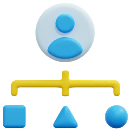 Employee Structure  3D Icon