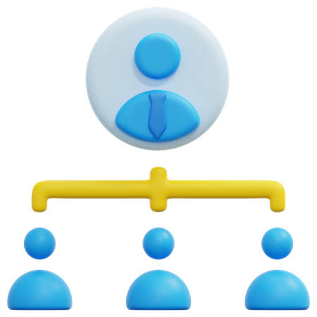 Employee Structure  3D Icon