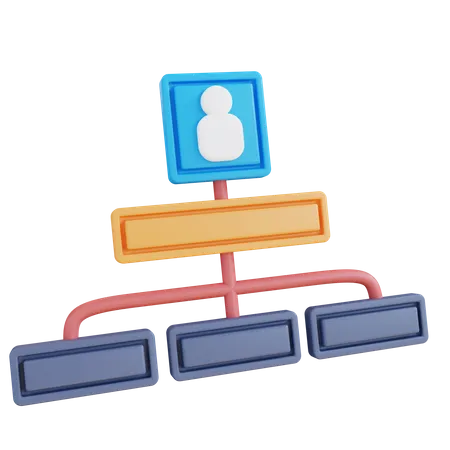 Employee Structure  3D Icon