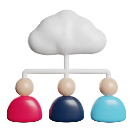 Employee Structure  3D Icon