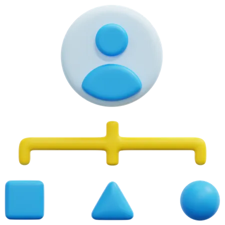 Employee Structure 3D Icon