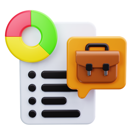 Employee summary  3D Icon