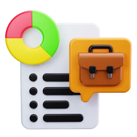 Employee summary  3D Icon