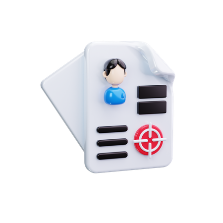 従業員ターゲット  3D Icon