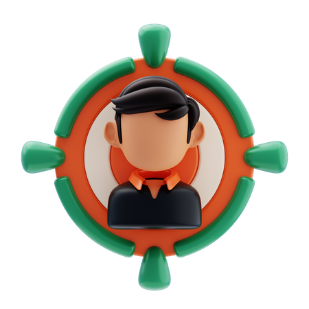 Employee Target  3D Icon