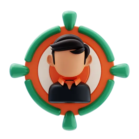 Employee Target  3D Icon