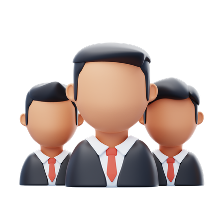 Employee Team  3D Icon