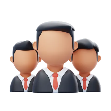 Employee Team  3D Icon