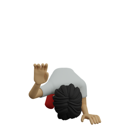 Employee tired during office hours  3D Icon