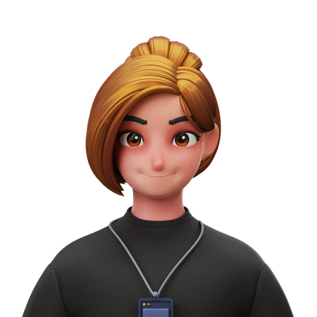 Employee Woman  3D Icon