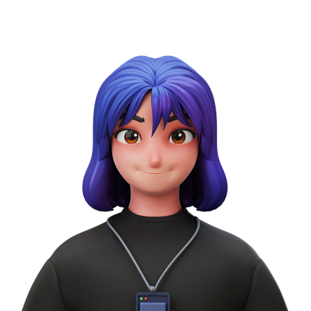 Employee Woman  3D Icon