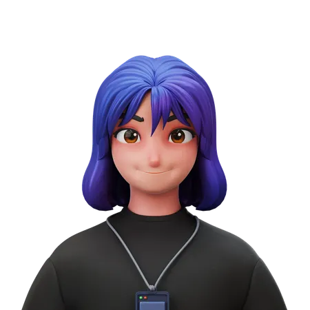Employee Woman  3D Icon