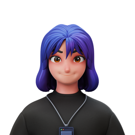 Employee Woman  3D Illustration