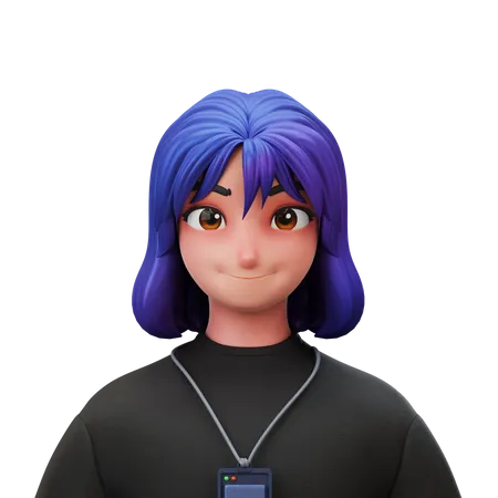 Employee Woman  3D Illustration