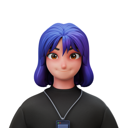 Employee Woman 3D Illustration