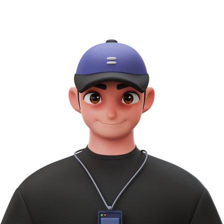 Employee Young Man  3D Icon