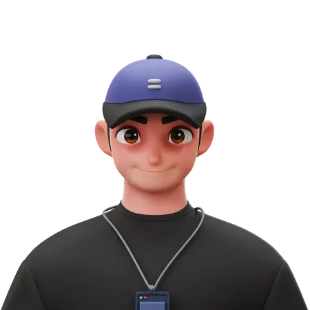 Employee Young Man  3D Icon
