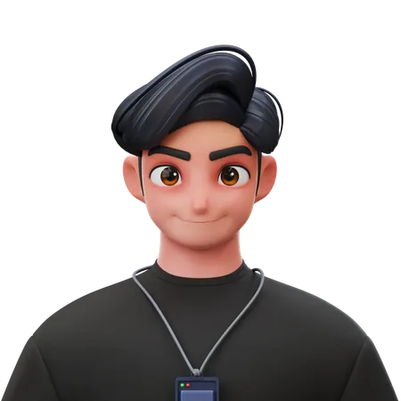 Employee Young Man  3D Icon