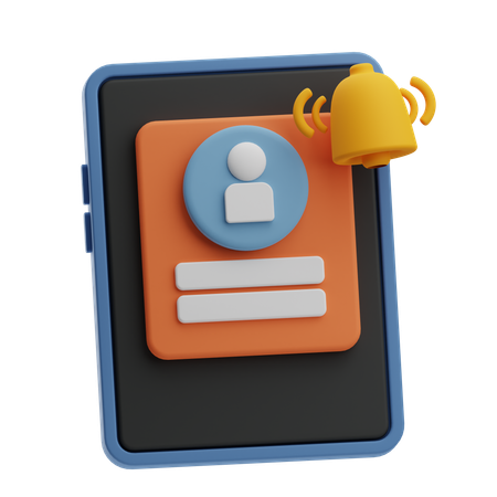 Employees Notification  3D Icon