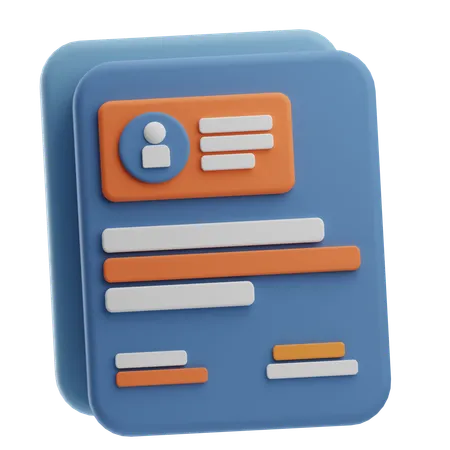 Employees Profile  3D Icon