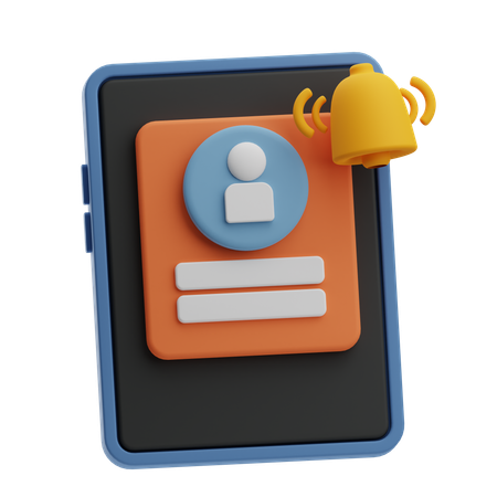 Notification aux employés  3D Icon