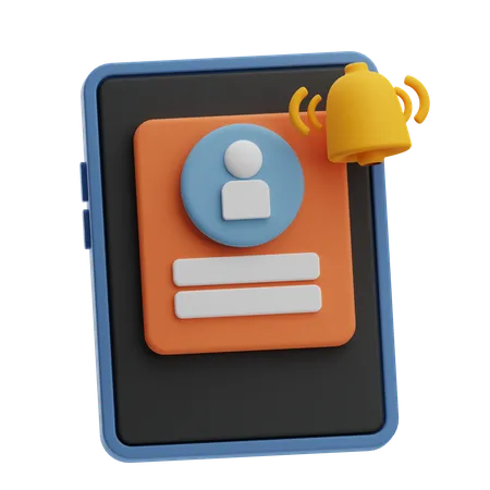 Notification aux employés  3D Icon