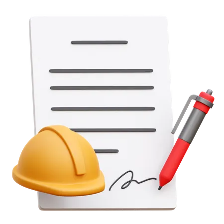 Employment Contract  3D Icon