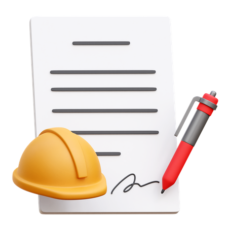 Employment Contract  3D Icon
