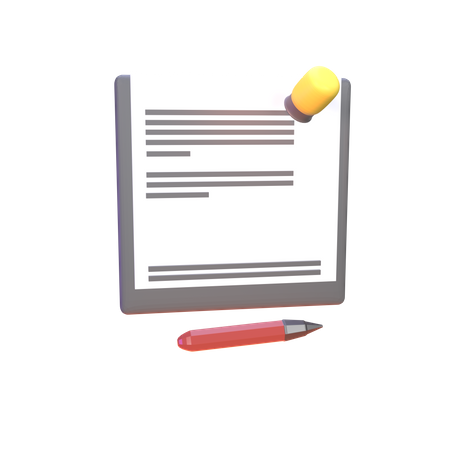 Employment Contract  3D Icon