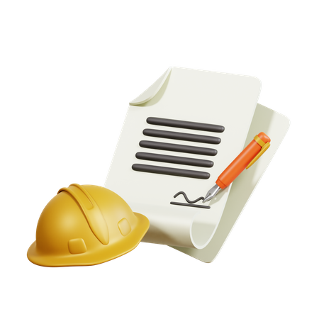 Employment Contract  3D Icon