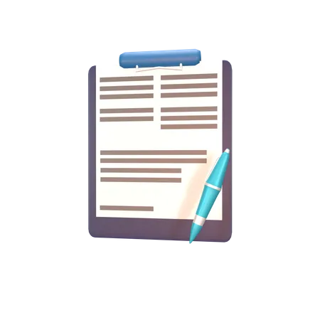 Employment Contract  3D Icon