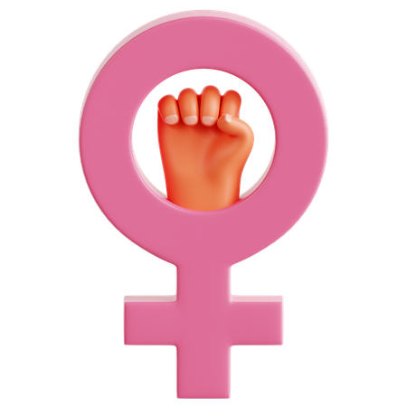 Empoderamiento de las mujeres  3D Icon