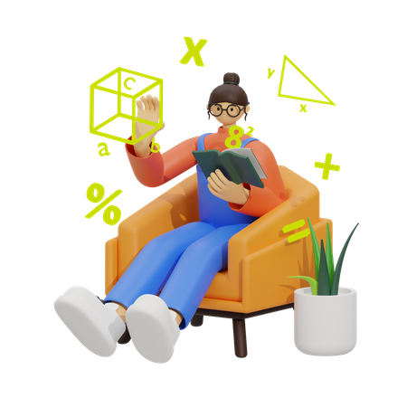 Empowering Math Education  3D Icon