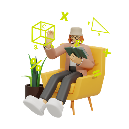 Empowering Math Education  3D Icon