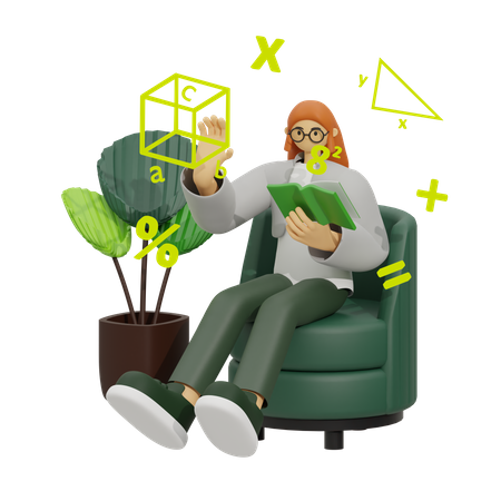 Empowering Math Education  3D Icon