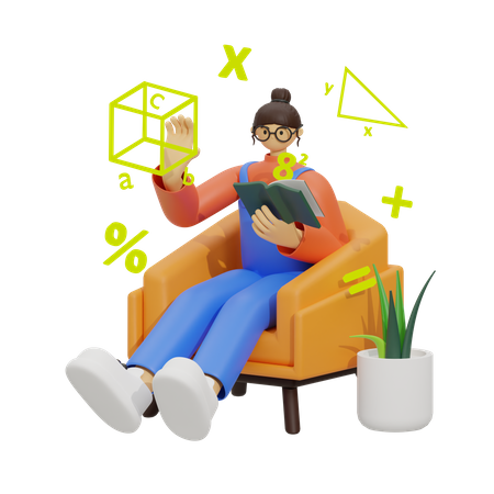 Empowering Math Education  3D Illustration