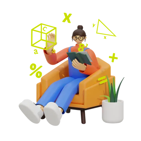 Empowering Math Education  3D Illustration