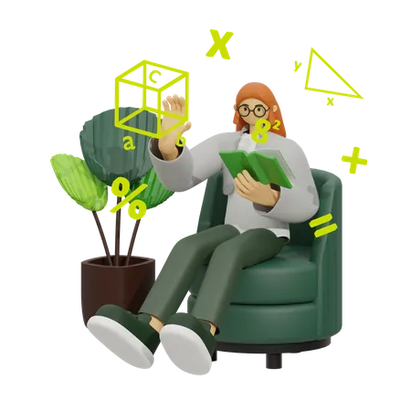 Empowering Math Education  3D Illustration