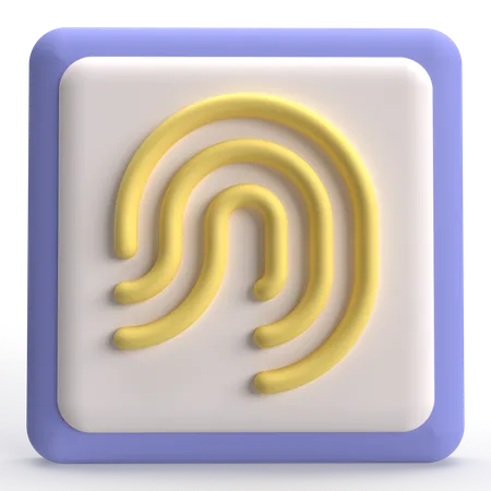 Empreinte digitale  3D Icon