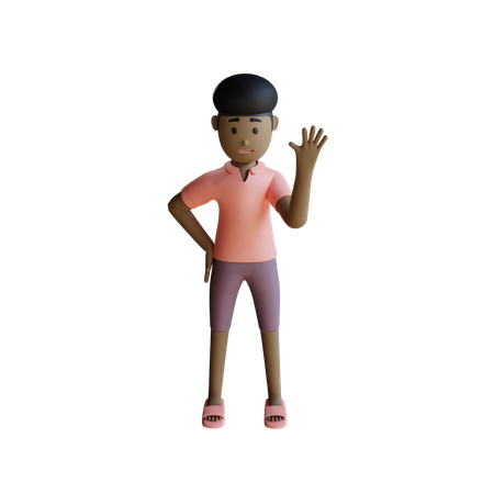 Empresária diga olá  3D Icon
