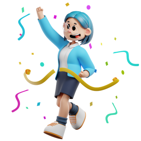 Ganadora del concurso de negocios y empresaria  3D Icon