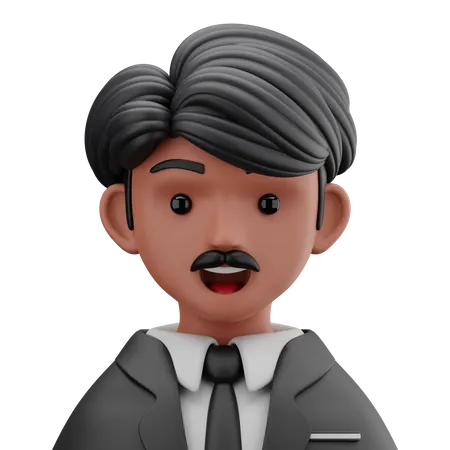 Homem de negocios  3D Icon