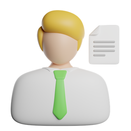 Empresario  3D Icon