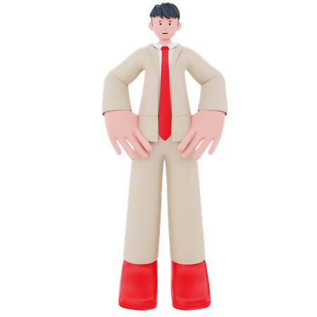 Homem de negocios  3D Illustration