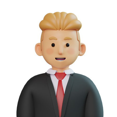 Empresario  3D Icon