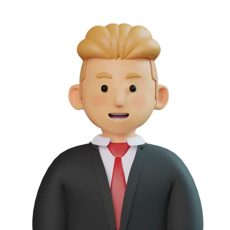 Empresario  3D Icon