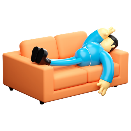 Empresario agotado  3D Icon